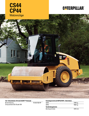 одновальцові дорожні катки Caterpillar CS44