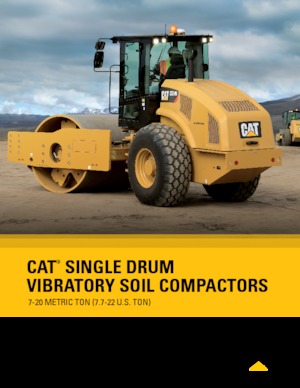 одновальцові дорожні катки Caterpillar CS74B