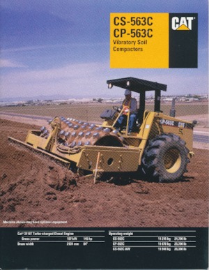 одновальцові дорожні катки Caterpillar CS-563CAW