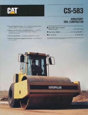 одновальцові дорожні катки Caterpillar CS-583