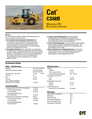 одновальцові дорожні катки Caterpillar CS68B