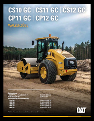 одновальцові дорожні катки Caterpillar CS10 GC