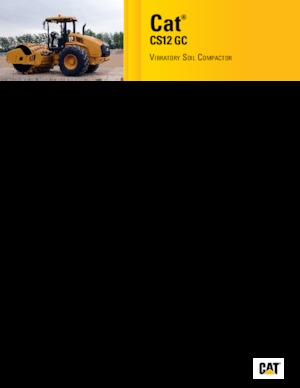 одновальцові дорожні катки Caterpillar CS12 GC