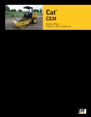одновальцові дорожні катки Caterpillar CS34