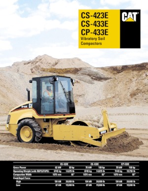 одновальцові дорожні катки Caterpillar CS423E