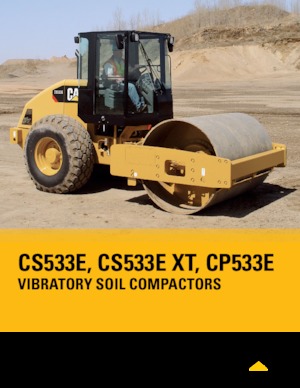 одновальцові дорожні катки Caterpillar CS533E XT