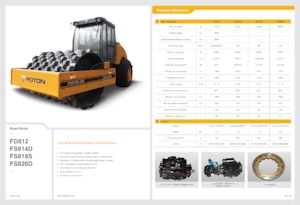 одновальцові дорожні катки Foton Lovol FS818S