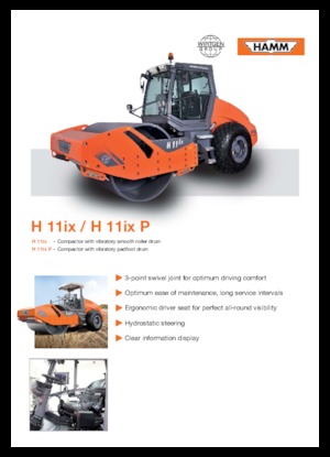 одновальцові дорожні катки Hamm H 11 ix