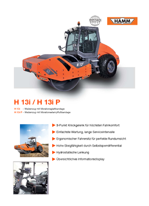 одновальцові дорожні катки Hamm H 13i