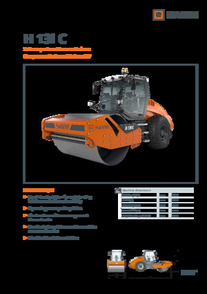 одновальцові дорожні катки Hamm H 13i C