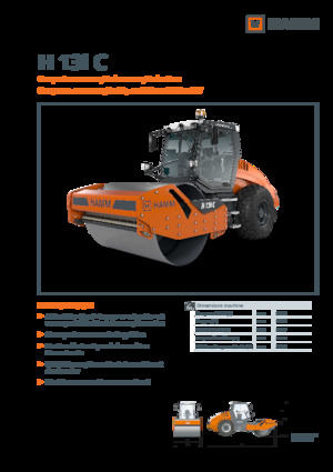 одновальцові дорожні катки Hamm H 13i C