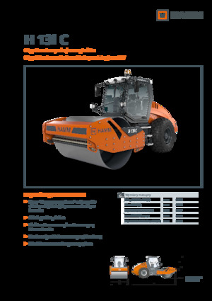 одновальцові дорожні катки Hamm H 13i C