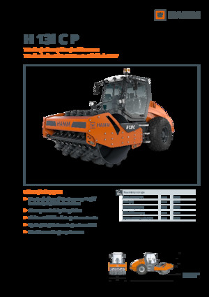 одновальцові дорожні катки Hamm H 13i C P