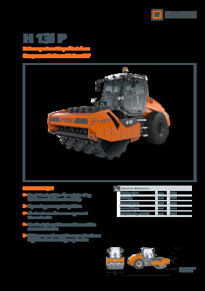 одновальцові дорожні катки Hamm H 13i P