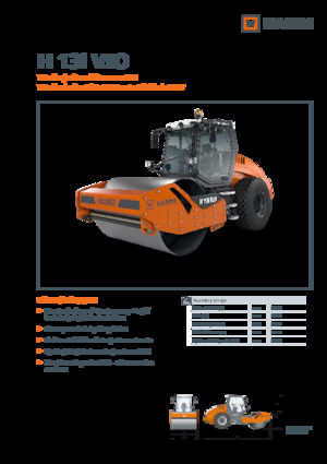 одновальцові дорожні катки Hamm H 13i VIO