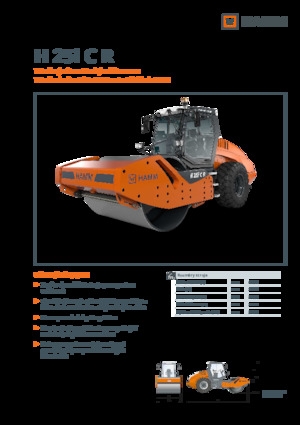 одновальцові дорожні катки Hamm H 25i C R