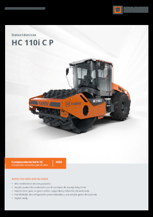 одновальцові дорожні катки Hamm HC 110i C P