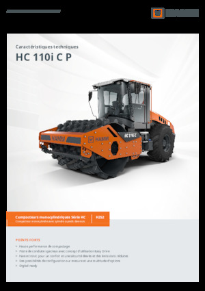 одновальцові дорожні катки Hamm HC 110i C P