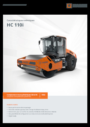 одновальцові дорожні катки Hamm HC 110i