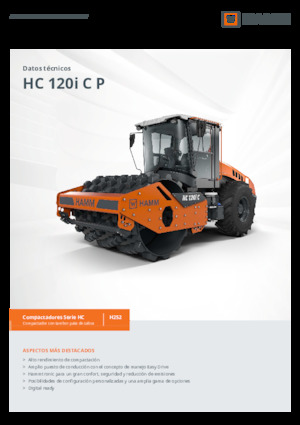 одновальцові дорожні катки Hamm HC 120i C P