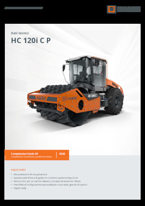 одновальцові дорожні катки Hamm HC 120i C P