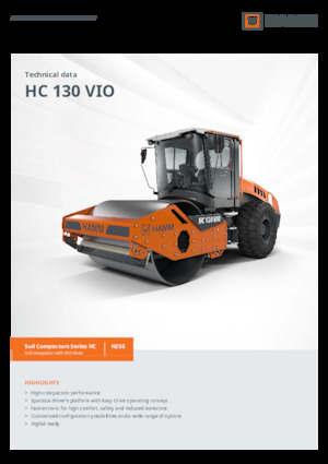 одновальцові дорожні катки Hamm HC 130 VIO