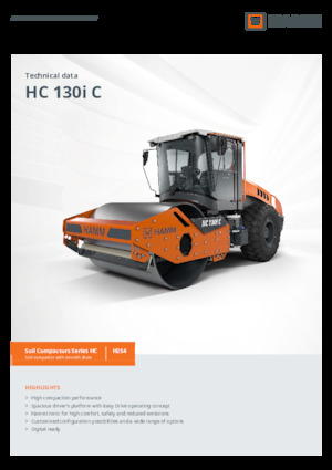 одновальцові дорожні катки Hamm HC 130i C