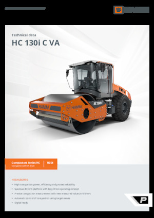 одновальцові дорожні катки Hamm HC 130i C VA