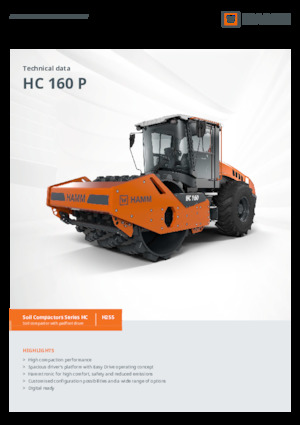 одновальцові дорожні катки Hamm HC 160 P