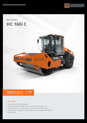 одновальцові дорожні катки Hamm HC 160i C
