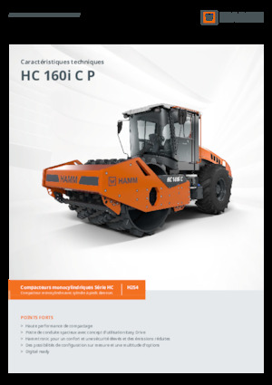 одновальцові дорожні катки Hamm HC 160i C P