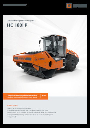 одновальцові дорожні катки Hamm HC 180i P