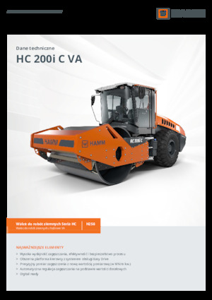 одновальцові дорожні катки Hamm HC 200i C VA