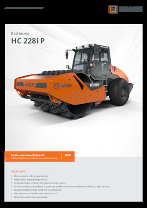 одновальцові дорожні катки Hamm HC 228i P