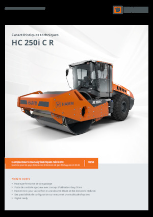 одновальцові дорожні катки Hamm HC 250i C R