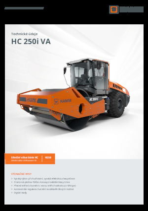 одновальцові дорожні катки Hamm HC 250i C VA