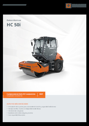 одновальцові дорожні катки Hamm HC 50i