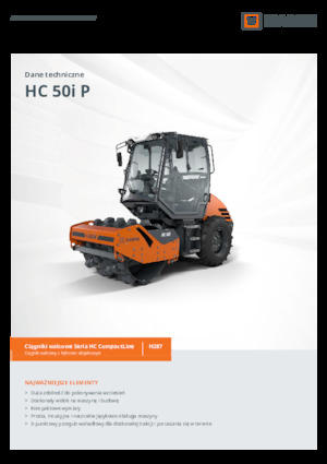 одновальцові дорожні катки Hamm HC 50i P