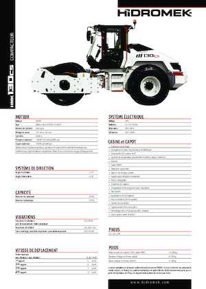 одновальцові дорожні катки Hidromek HMK 130 CS