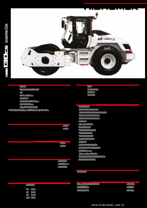 одновальцові дорожні катки Hidromek HMK 130 CS