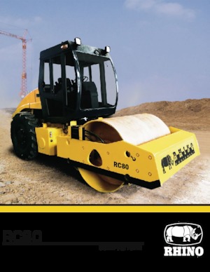 одновальцові дорожні катки RHINO RC80