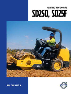 одновальцові дорожні катки Volvo SD25D