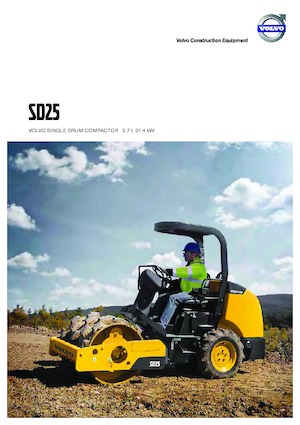 одновальцові дорожні катки Volvo SD25