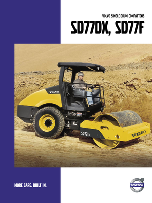 одновальцові дорожні катки Volvo SD77DX