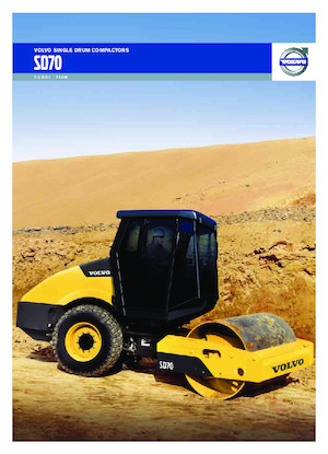 одновальцові дорожні катки Volvo SD70