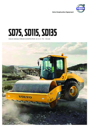одновальцові дорожні катки Volvo SD75