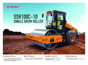 одновальцові дорожні катки Sany SSR100C-10 