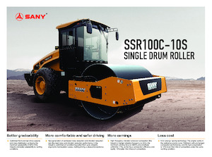 одновальцові дорожні катки Sany SSR100C-10S