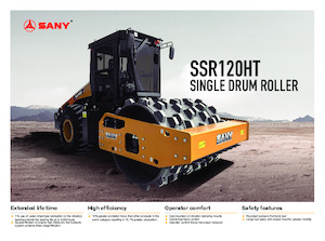 одновальцові дорожні катки Sany SSR120HT