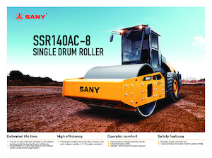 одновальцові дорожні катки Sany SSR140AC-8